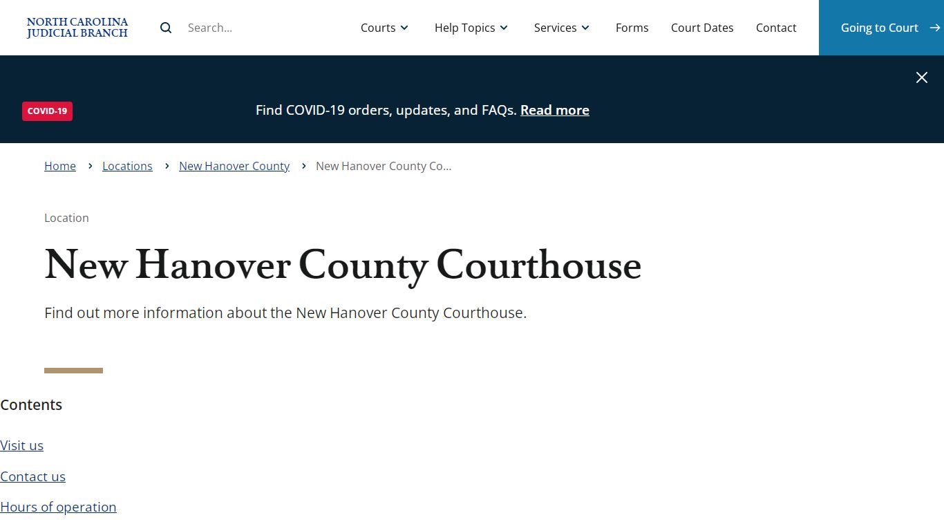 New Hanover County Courthouse | North Carolina Judicial Branch